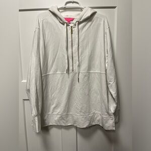 NEW! Women’s Lily Pulitzer Hoodie. Size large. white